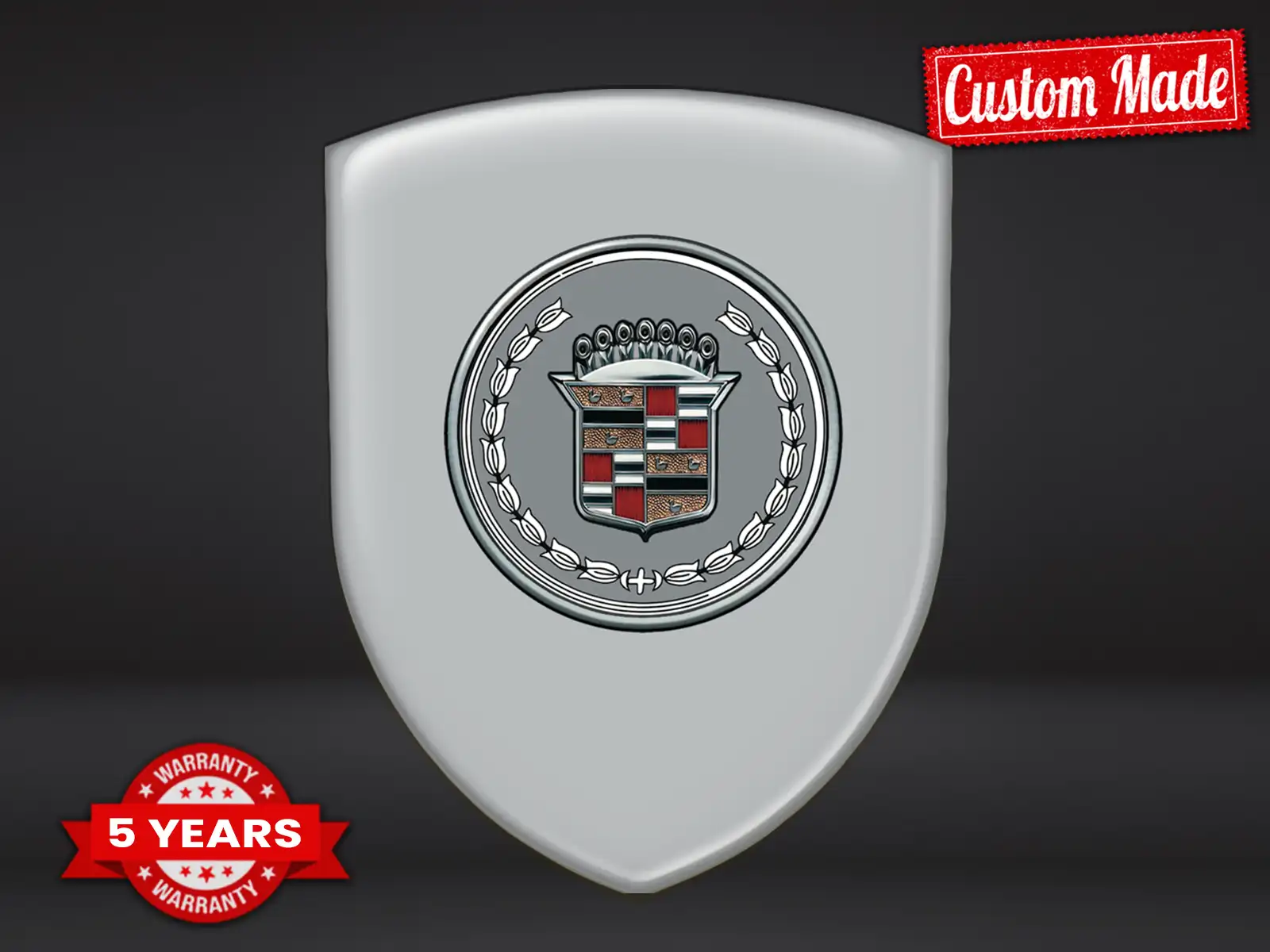 Cadillac Custom Domes Emblem Premium Aufkleber Edition